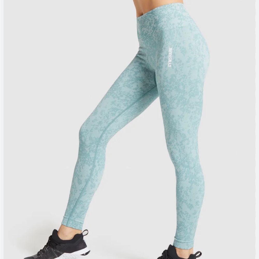 Gymshark Adapt Animal Seamless Leggings light green